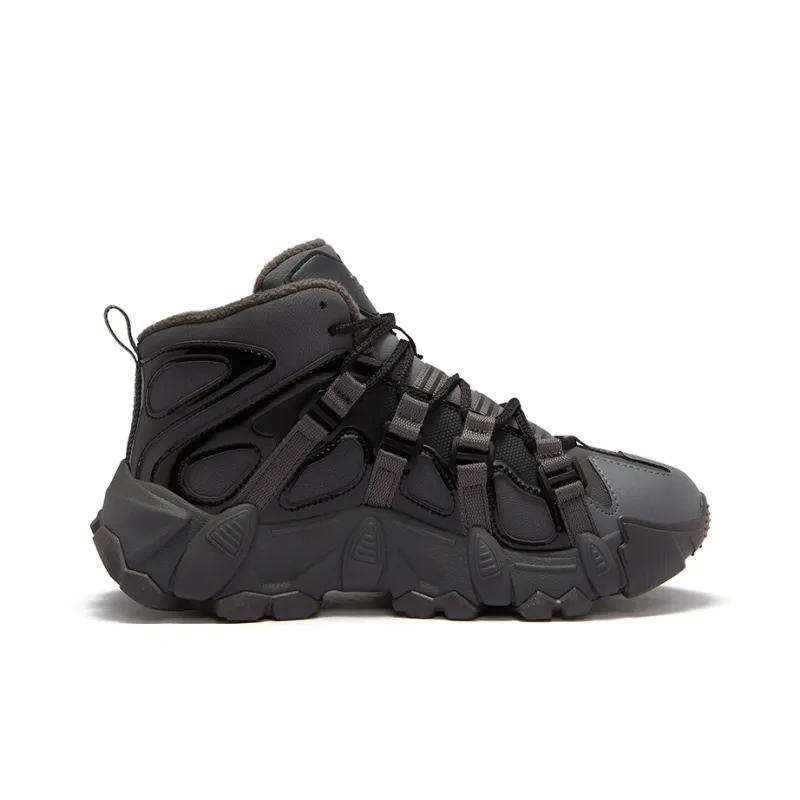 FILA FUSION EXOCET Wear-Resistant High-Top Casual Shoes Women's Black Gray-1