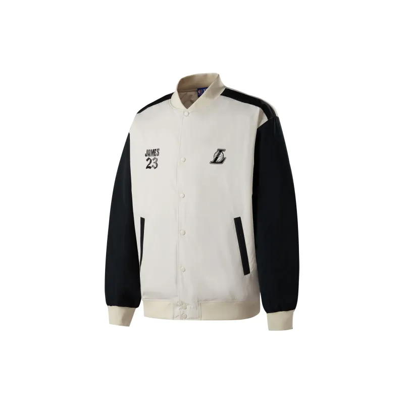 NBA Jacket Unisex Light Gray White-1