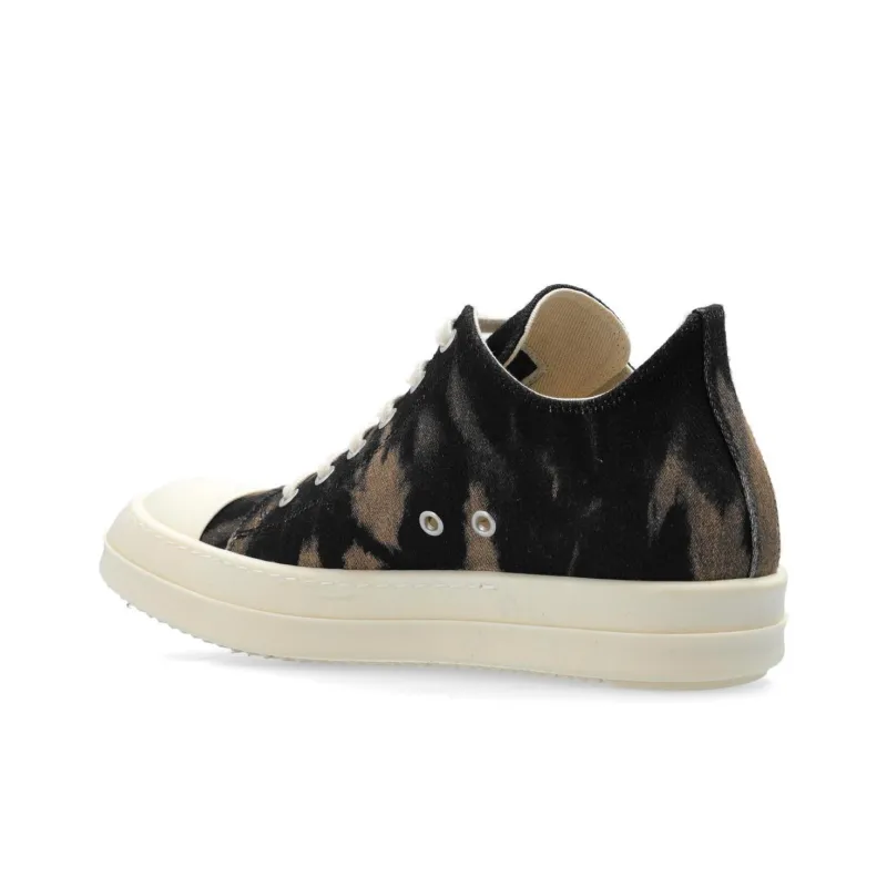Rick Owens DRKSHDW Low Top Skateboard Shoes Women's Black Brown-3
