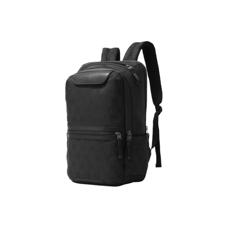 FION Fabric Backpack Large Size Men's Black-1