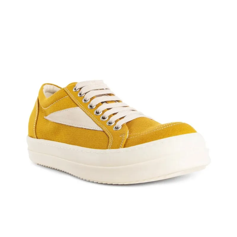 RICK OWENS/RO Porterville Low Top Skateboard Shoes Women's Yellow-2