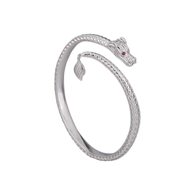 Happy Tide 999 Fine Silver Bangles Women's Silver-0