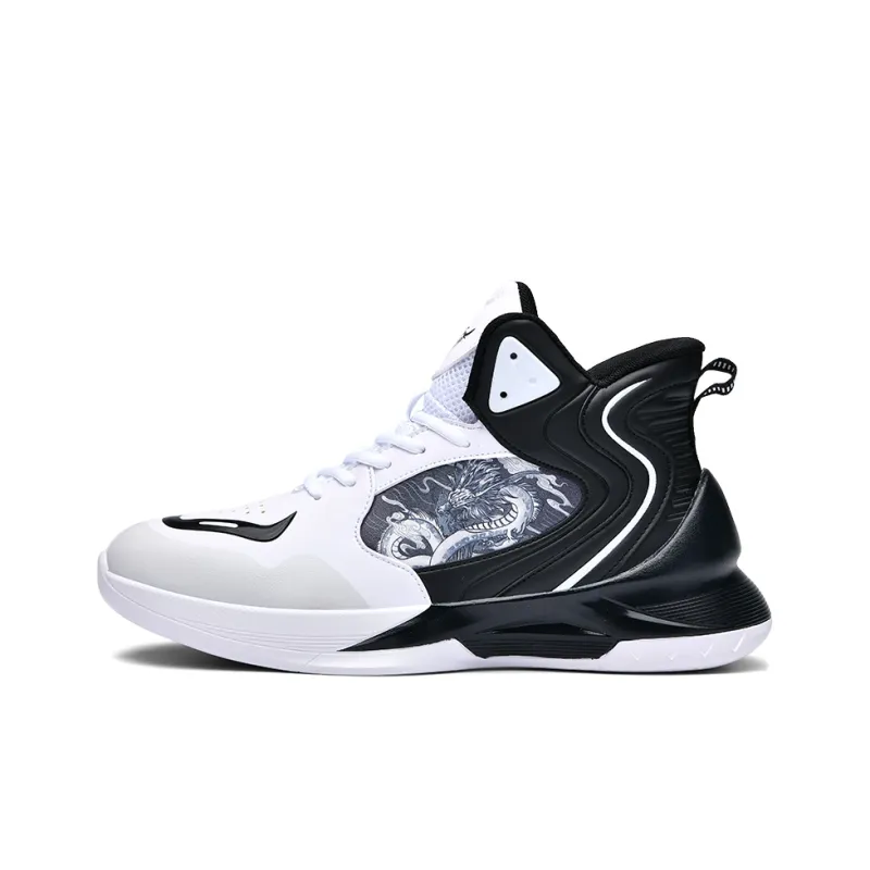 Black tailed Deer Thermal Cushioning Abrasion Resistant Slip Resistant High Top Basketball Shoes Unisex-19