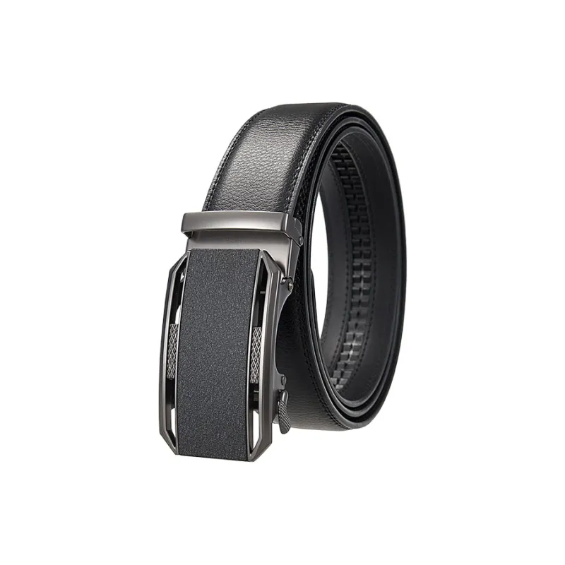 Yalu Cow Split Leather Leather Belts Men's Width  3.5cm Gift Box Sets-0