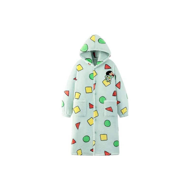 Gongdie x LABIXIAOXIN,LIANMINGKUAN Bath Robes Unisex Green-2