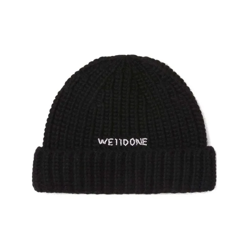 WE11DONE Logo-embroidered Beanie-0