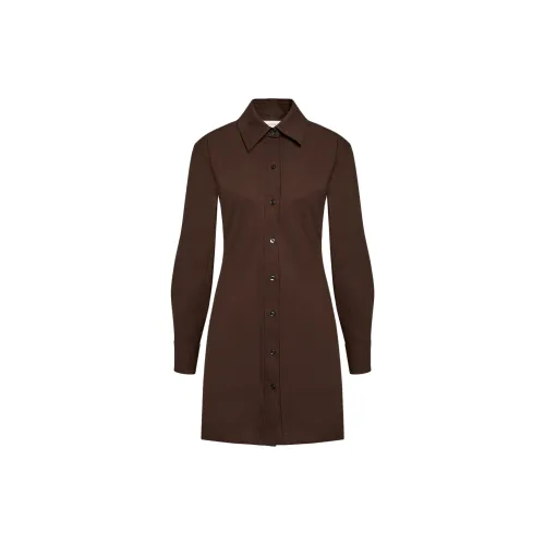 Victoria Beckham Long-Sleeved Dresses Women's Brown