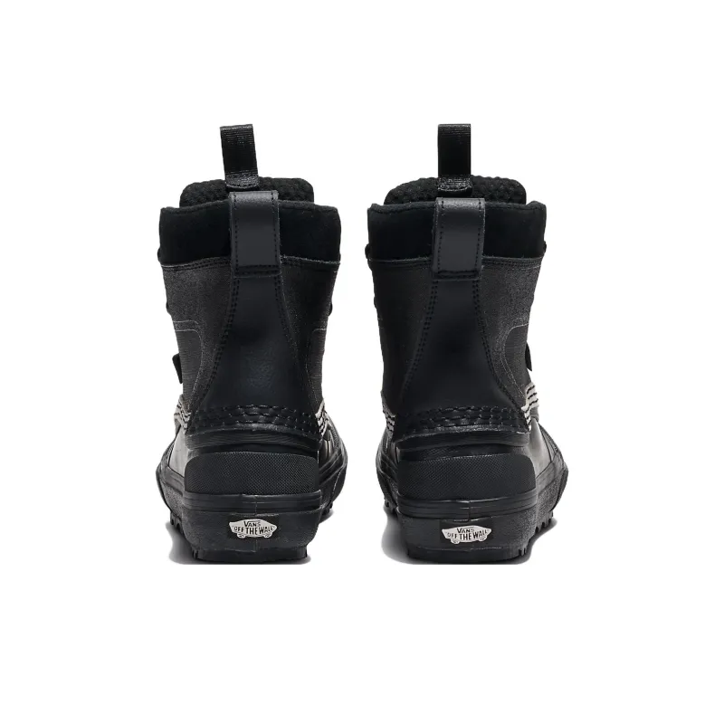 Vans Warm Water-Resistant Wear-Resistant Slip-Resistant Short Snow Boots Unisex Black-2