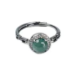 WENFUGE Bean Type Jadeite Rings Unisex