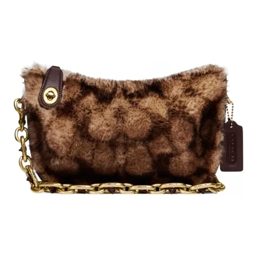 COACH Swinger Wool Mahjong Bag Shoulder Bag Crossbody Bag Medium Size Women's