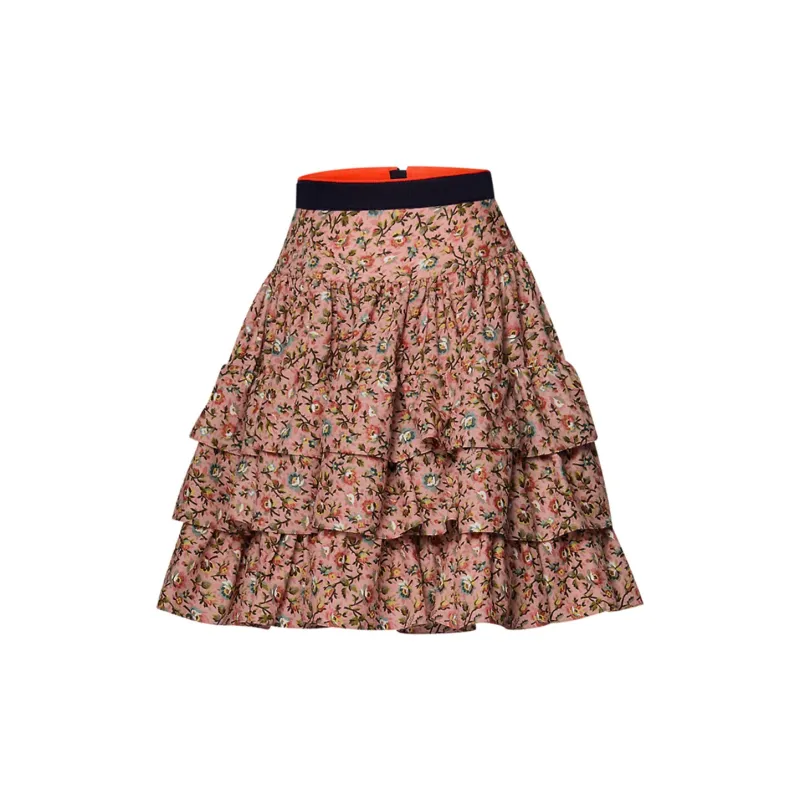 LOUIS VUITTON Winter Bloom Ruffled Mini Skirt-2