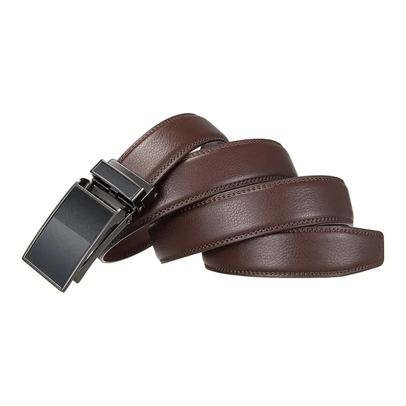 YUZHAOLIN Cow Split Leather Leather Belts Unisex 3.5cm-4