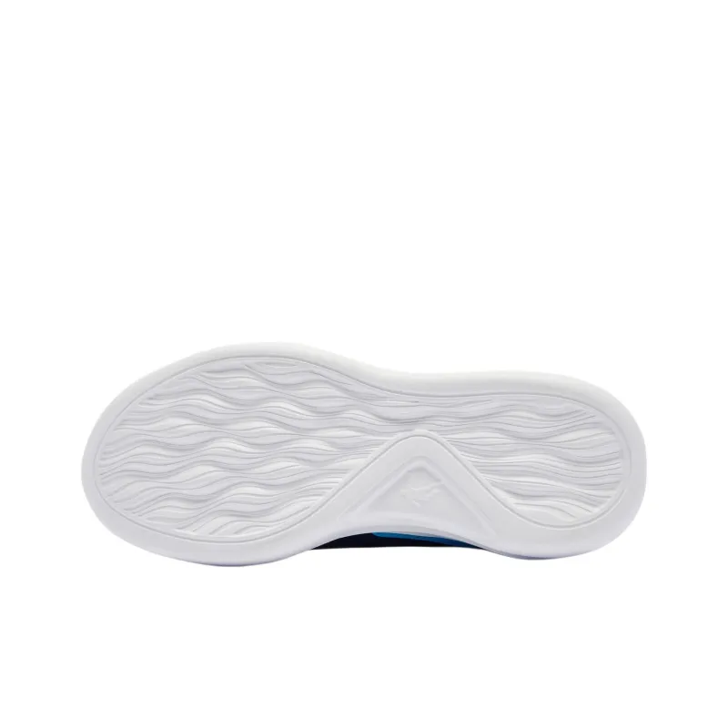 QIAODAN Anti Slip Wear Resistant Low Top Kids' Running Shoes Blue White Teenagers-4