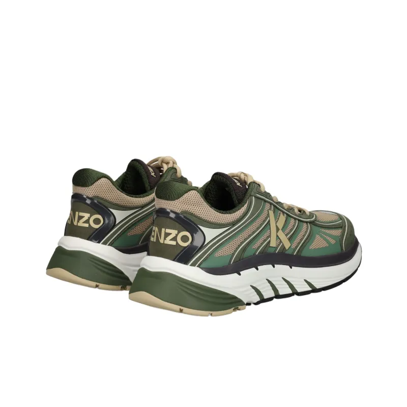 KENZO Pace Low Top Casual Shoes Running Shoes Men's Green-3