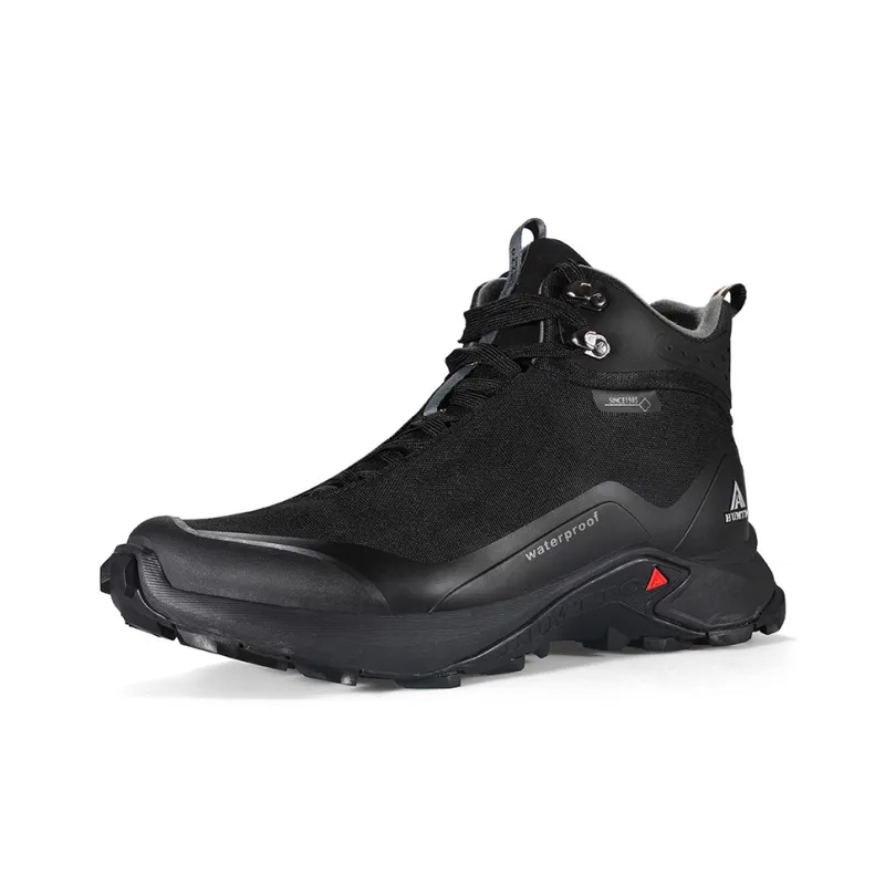 HUMTTO Shock Absorbers With Slip Resistant And Abrasion Resistant Properties High Top Outdoor Shoes Men's Black-1