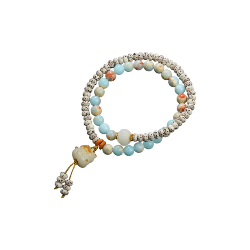 JK Star Moon Bodhi Seeds Bracelets Unisex-0