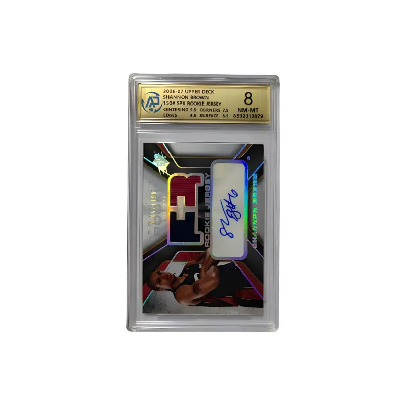 UPPER DECK 06 07 SPx Shannon Brown Signature 1199 RPA8 Graded Cards 1 Pc-3