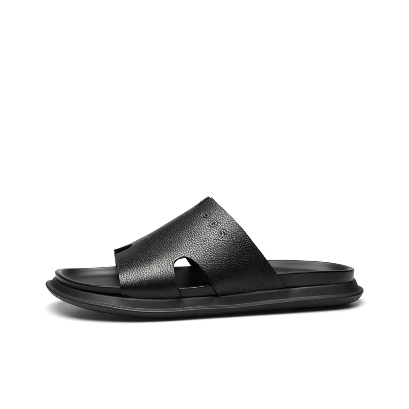 PARDASAUL Slip Resistant Slide Slippers Men's Black-0