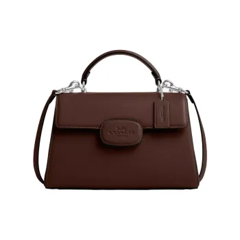 COACH Eliza Delicate Calfskin Shoulder Bag Crossbody Bag Handbag Large Size Women's Maple