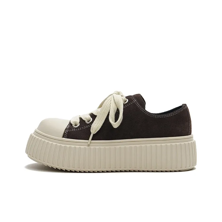 MASOOMAKE Height Increasing Low Top Skateboard Shoes Women's-0