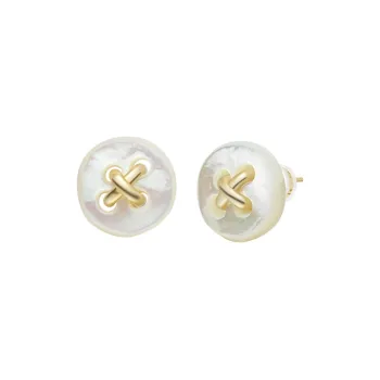 HEFANG Tableware 925 Sterling Silver Stud Earrings Women's