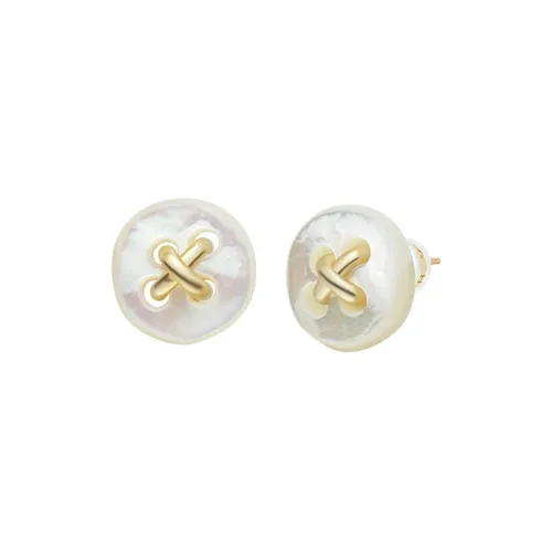 HEFANG Tableware 925 Sterling Silver Stud Earrings Women's