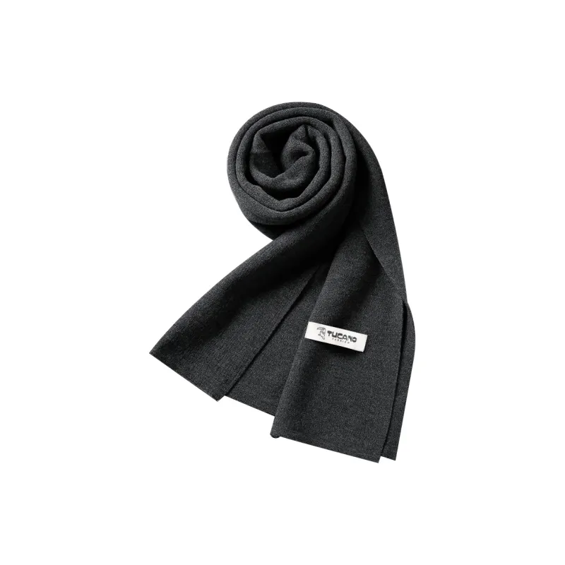 TUCANO Acrylic Knit Scarves Men's Navy Blue/Black/Red/Dark Gray-8