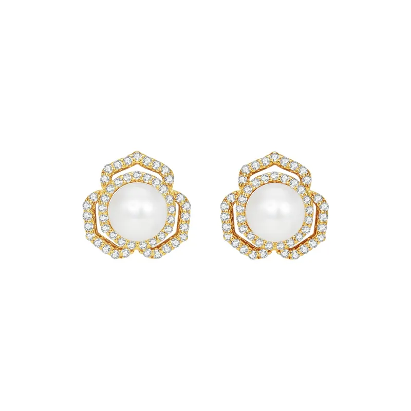 JAY 925 Sterling Silver Stud Earrings Women's-0
