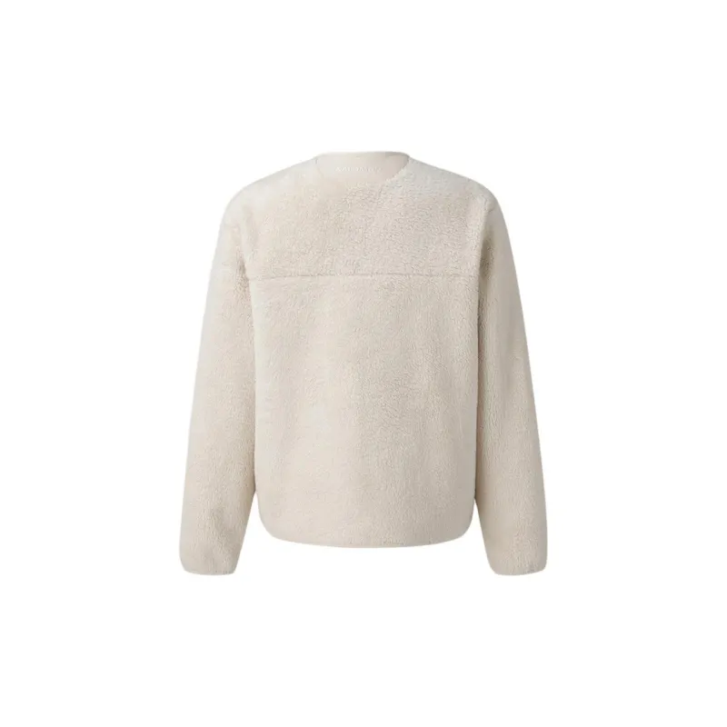 SALOMON FW24 RACEFLAG FLEECE CDG JKT W Jackets Coats Women's Cream White-1