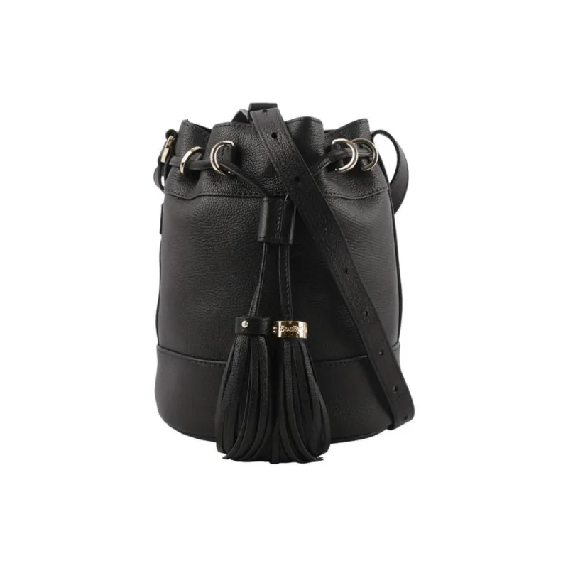 See By Chloe Grain Goatskin Bucket Bag, Shoulder Bag, Crossbody Bag Regular Women's Black-1
