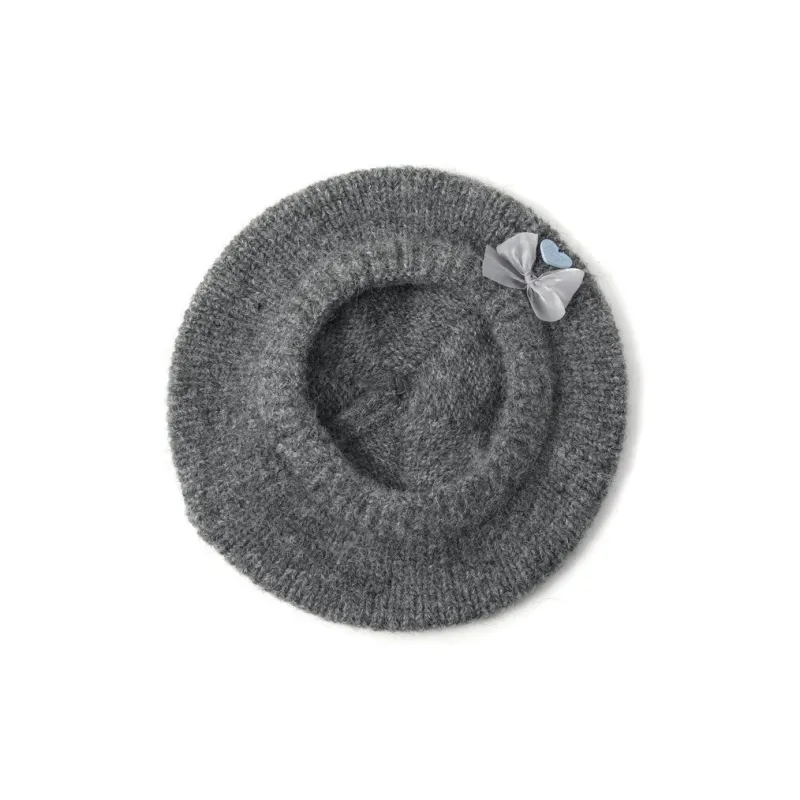 FREE RABBITⅡ Fall And Winter Fashion Warm Plush Knitted Fabric Painter Beret Women's-11