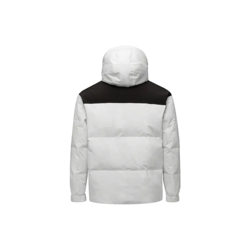HLA Down Jackets Unisex Light Gray Splicing 3L-1