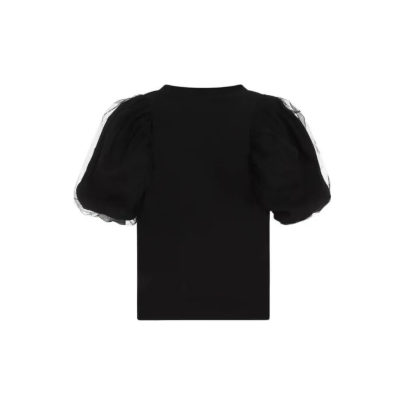 SIMONE ROCHA Ruched Cotton T-shirt-1