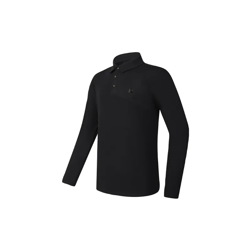 FILA Golf Series Polo Shirt Men's Pitch Black-1