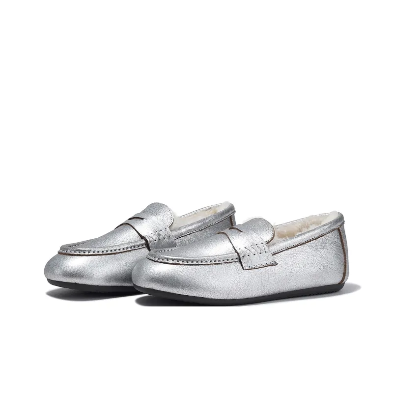BELLALILY Loafers Women's Silver-2