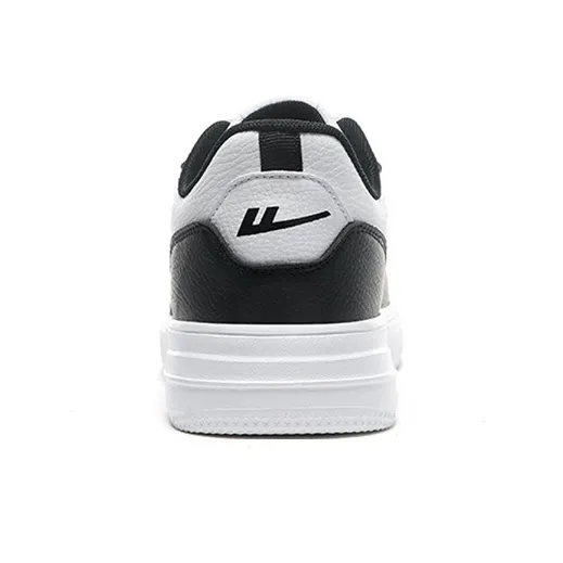 Warrior Air Force 1 Wear Resistant Slip Resistant Low Top Skateboard Shoes Men's Black White-3