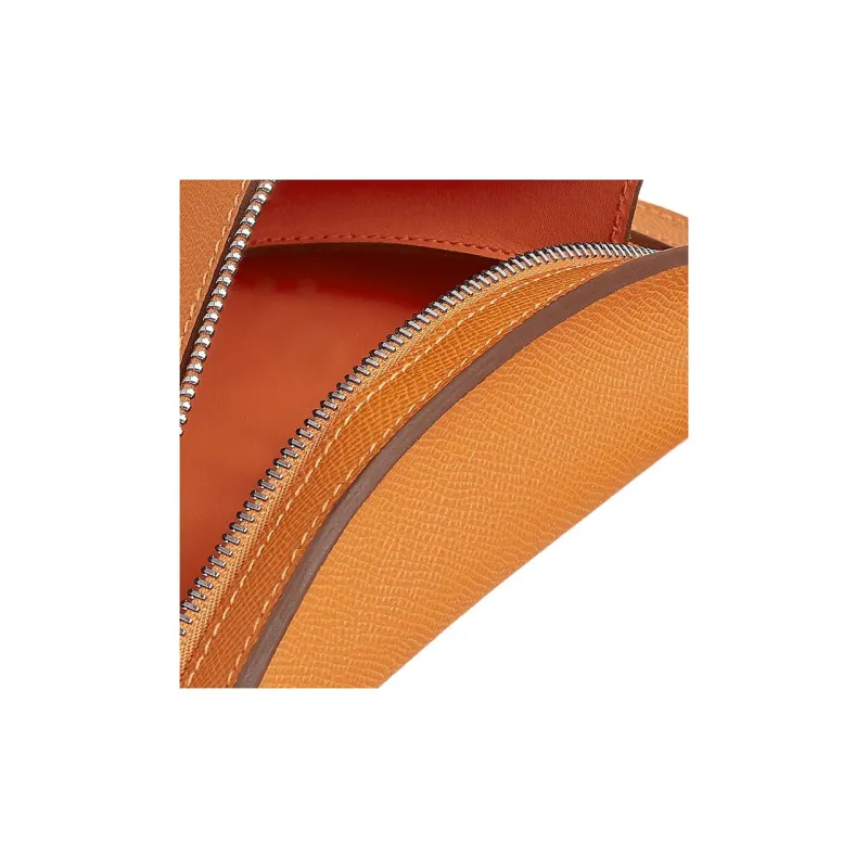 HERMES Petite Course Epsom Leather Crossbody Bag, Shoulder Bag Women's I9 Abricot Apricot-4