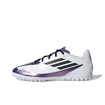 Adidas F50 TF Rubber Broken Studs Anti Slip Wear Resistant Soccer Shoes Men's White