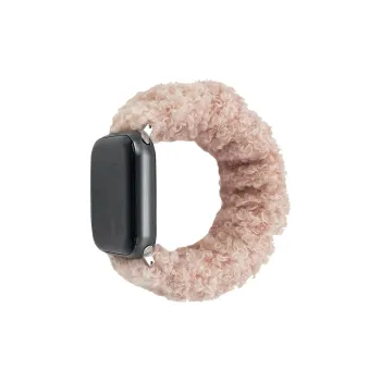 MSSM Watch Band Apple Compatibility Teddy Curl Hair Tie Material