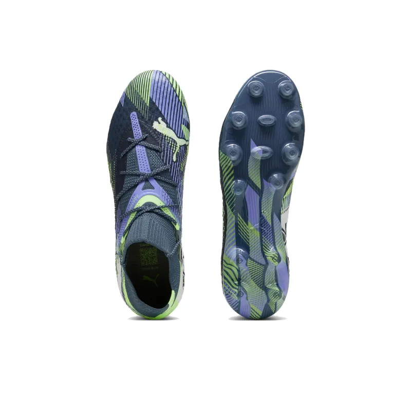 PUMA FUTURE 7 ULTIMATE Anti Slip Wear Resistant Soccer Shoes Men's Gray-3