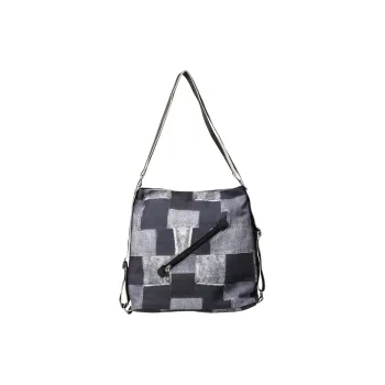 Yalu Denim Double Shoulder Bag, Crossbody Bag Regular Women's Blue/Brick Red/Dark Tea