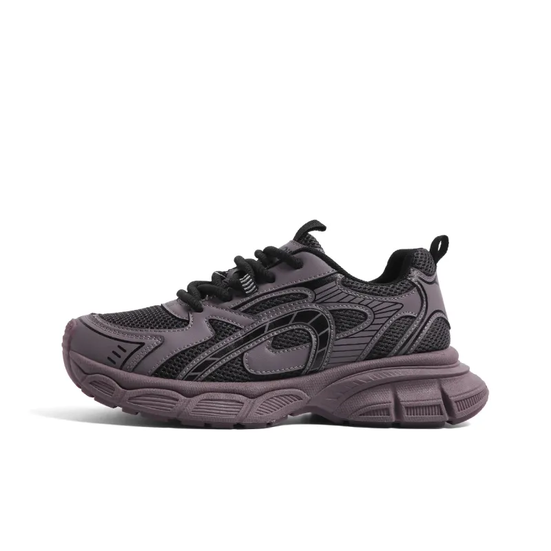 HUANQIU Anti-Slip And Wear-Resistant Breathable Low-Top Chunky Sneakers Women's-0