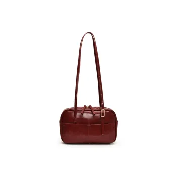 RKM PU Boston Bag Shoulder Bag Regular Women's Black/Coffee/Red/Brown