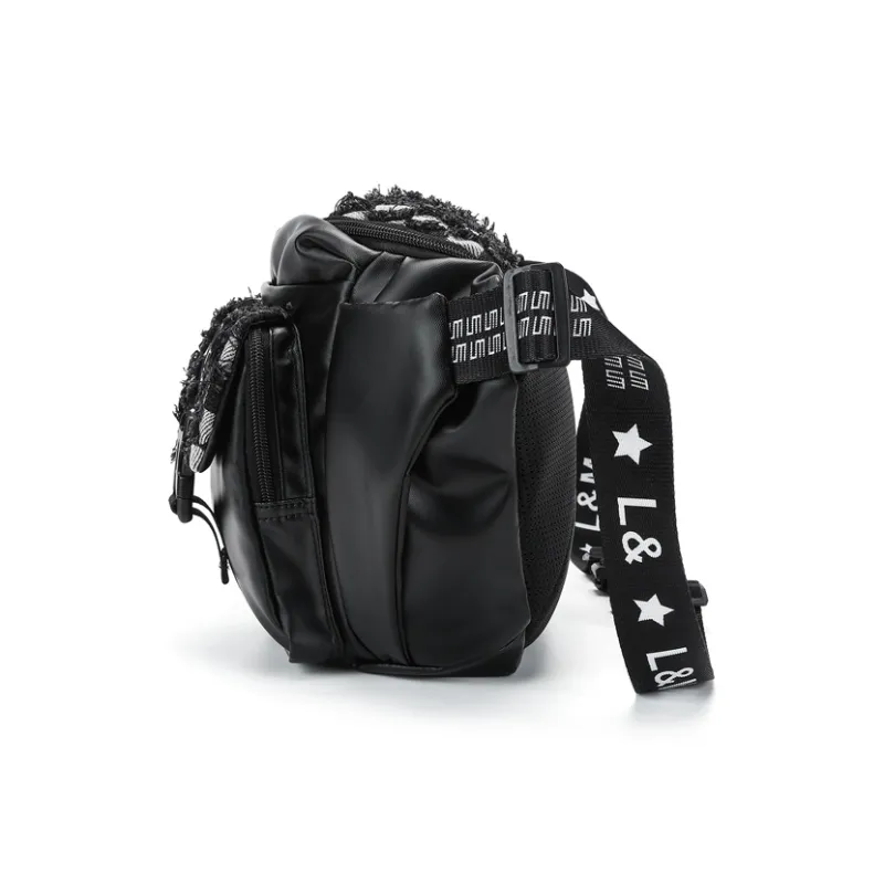 L&M Polyester Sling Bag Regular Unisex Black/Blue-2