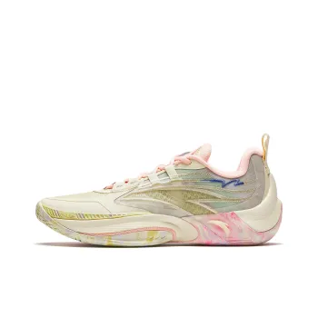 Anta Instantaneous 1 V2 Cushioning, Wear Resistant Low Top Basketball Shoes Men's Yellow Pink