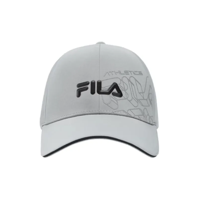 FILA Elastane Baseball Caps Unisex Misty Rain Gray-1