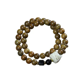 FUSSEM Green Sandalwood Bracelets Unisex