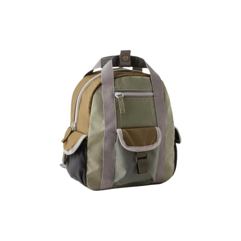 ZARA Polyamide Backpack Kids' Khaki Green-1