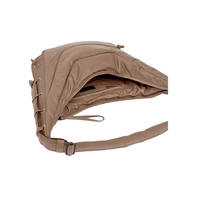 Lemaire Cotton Croissant Bag Handbag Shoulder Bag Medium Size Unisex Brown-1