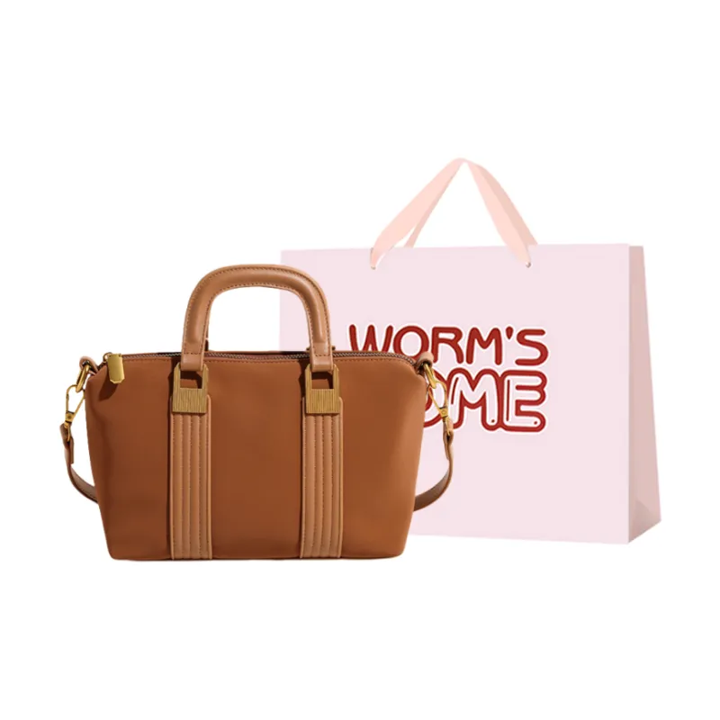 Worm's Home PU Handbag, Shoulder Bag, Crossbody Bag Regular Women's Black/Burgundy/Brown-8